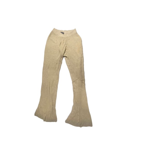 PRETTYLITTLETHING Pants - Pretty little thing womens knit beige lounge pants